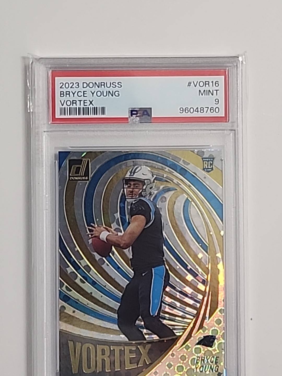 2023 Donruss Bryce Young Vortex PSA 9