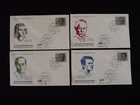 set of 8 FDC Resistance heroes WWII Germany 1964