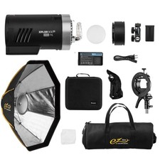 Flashpoint XPLOR 300 Pro TTL R2 Kit With Glow EZ Lock Octa Softbox 25" 