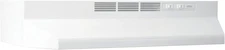 Broan 4130 30"W Steel Non Ducted Under Cabinet Range Hood - White