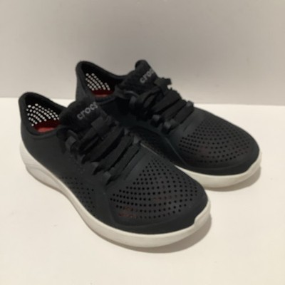 Crocs LiteRide Shoes Women's Sz. 6M Black Lace Up 360 Pacer Sneakers, Exc
