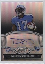 2010 Bowman Sterling Auto Black Refractor /50 Damian Williams #BSA-DW Auto 17pt