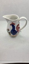 Portmeirion hand painted Llanelli Blue Cockerel Jug
