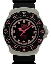 Tag Heuer 35mm Formula 1 Black/ Pink Dial Swiss Made Quartz Watch- Ref: WA1217!