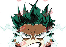 Izuku Midoriya My Hero Academia Peeker Anime Bumper Sticker Car Decal Vinyl