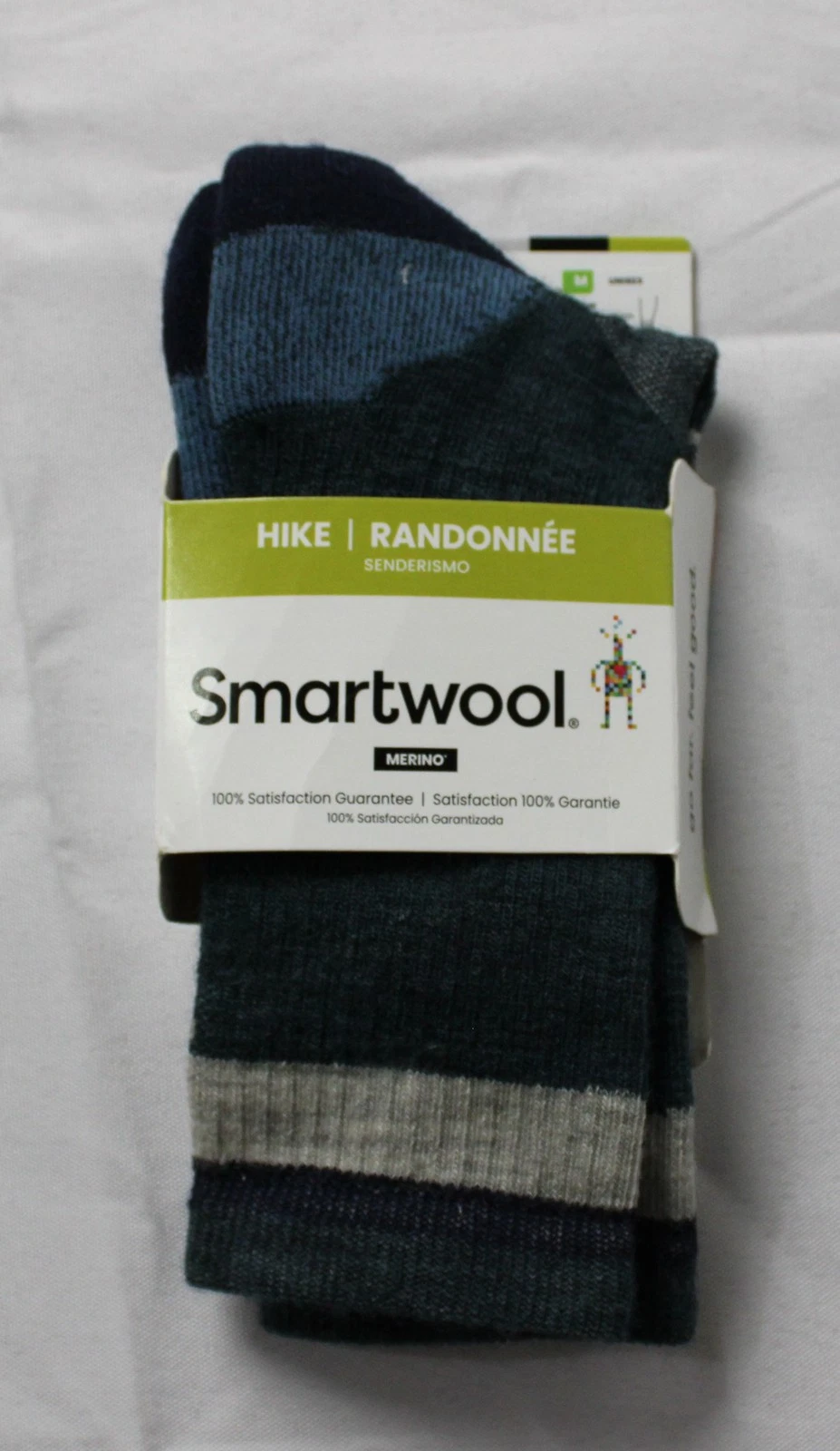 Smartwool Unisex Light Cushion Hike Crew Socks ZG3 Multicolor Medium NWT