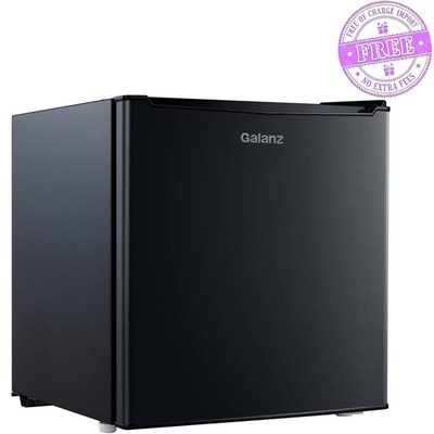 Galanz 1.7 Cu Ft Mini Refrigerator Compact Dorm Office Fridge Single Door Black