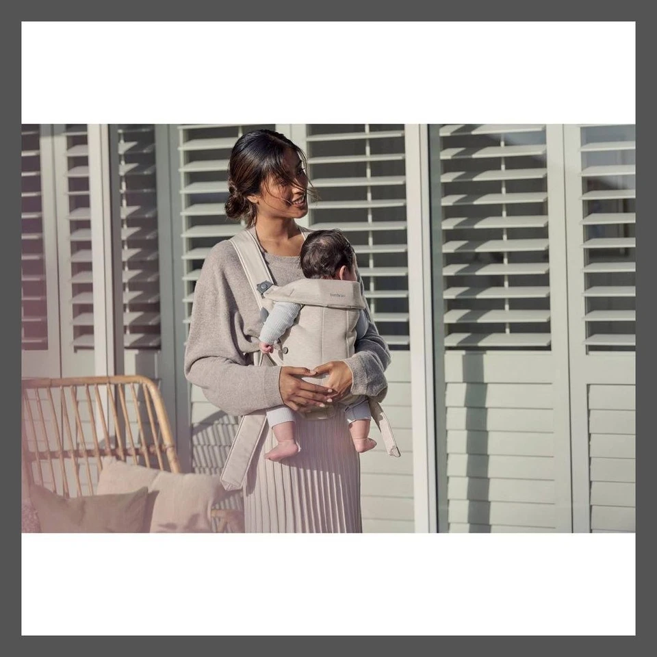 Portabebés BabyBjorn Mini - Beige Claro Foto 4 de 4