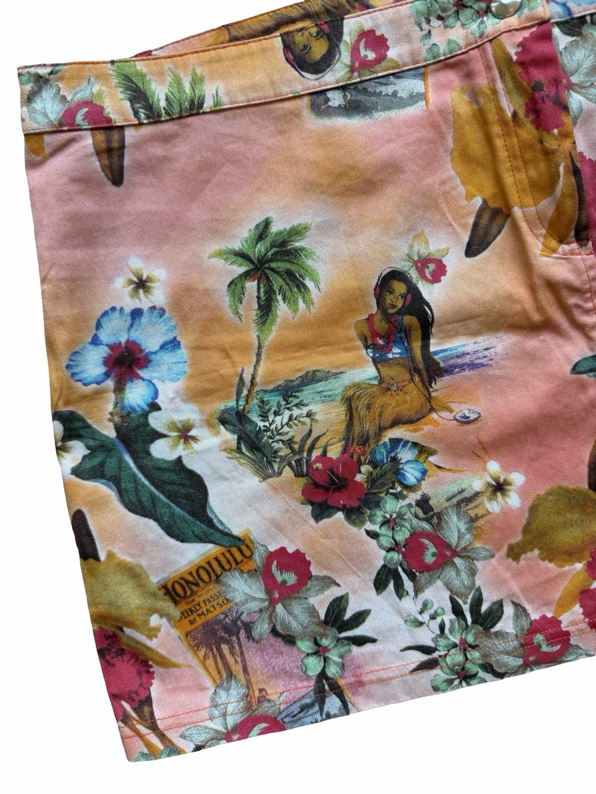RARE Dolce And Gabbana D&G Beachwear Hula Girl Mini Skirt Size Large/44 image 6