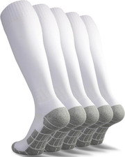 Soccer Socks 1/3/5 pairs Team Sport Knee High Socks for Adult Youth Kids