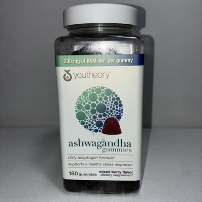 Sealed Youtheory Ashwanganda Gummies 180 Slightly Damaged Outer Packaging 