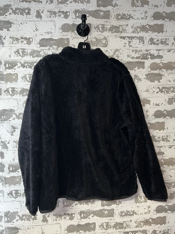 ¡NUEVO! Chaqueta de forro polar negro con cremallera completa Woman Within Talla 14/16 Foto 3 de 4