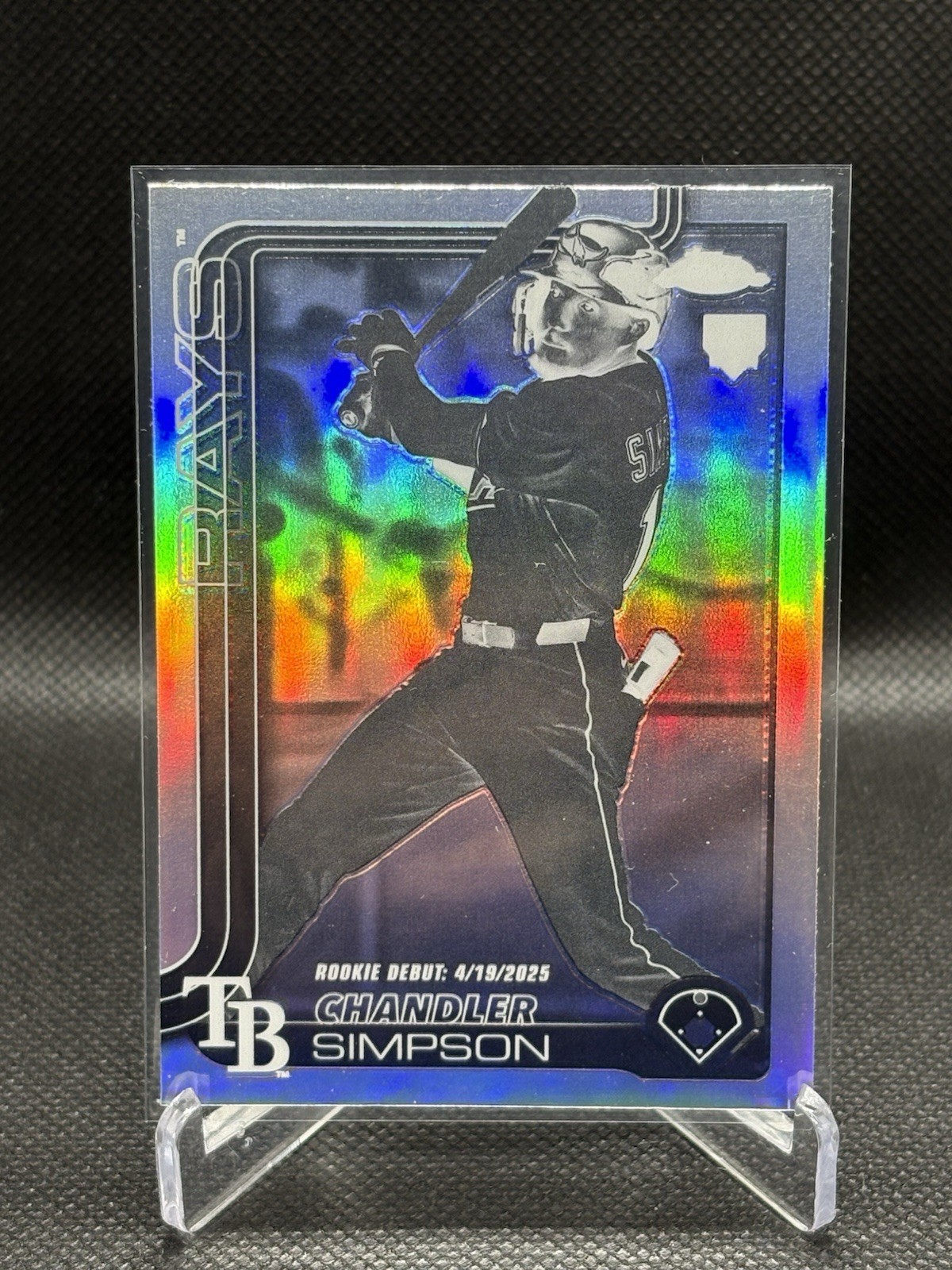 2025 Topps Chrome Update Chandler Simpson Rookie Debut RC NEGATIVE #USC-17