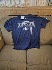 Majestic Derek Jeter 2 New York Yankees FINAL SEASON 2014 T-shirt 2XL XXL NWT
