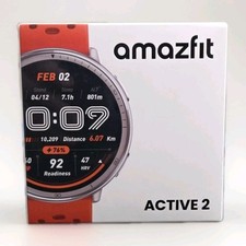 Amazfit Active 2 44mm AMOLED 512 MB Fitness Smart Watch Zepp OS Red 
