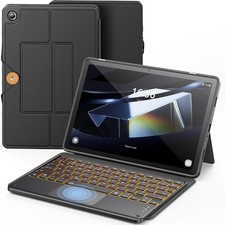 Slim Detachable Keyboard Case with 7-Color Backlight for Samsung Galaxy Tab A11