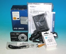 Olympus FE-360 8.0MP Digital Camera - Black 1761 Open Box 