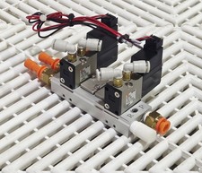 SMC VZ1120-5L-M5 24VDC Dual Solenoid Valve Manifold Assembly