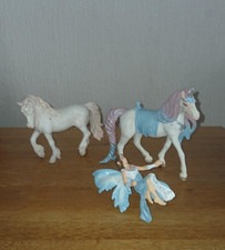 2x Schleich Pferd  Einhornpferd mit Elfe Tiere Figur