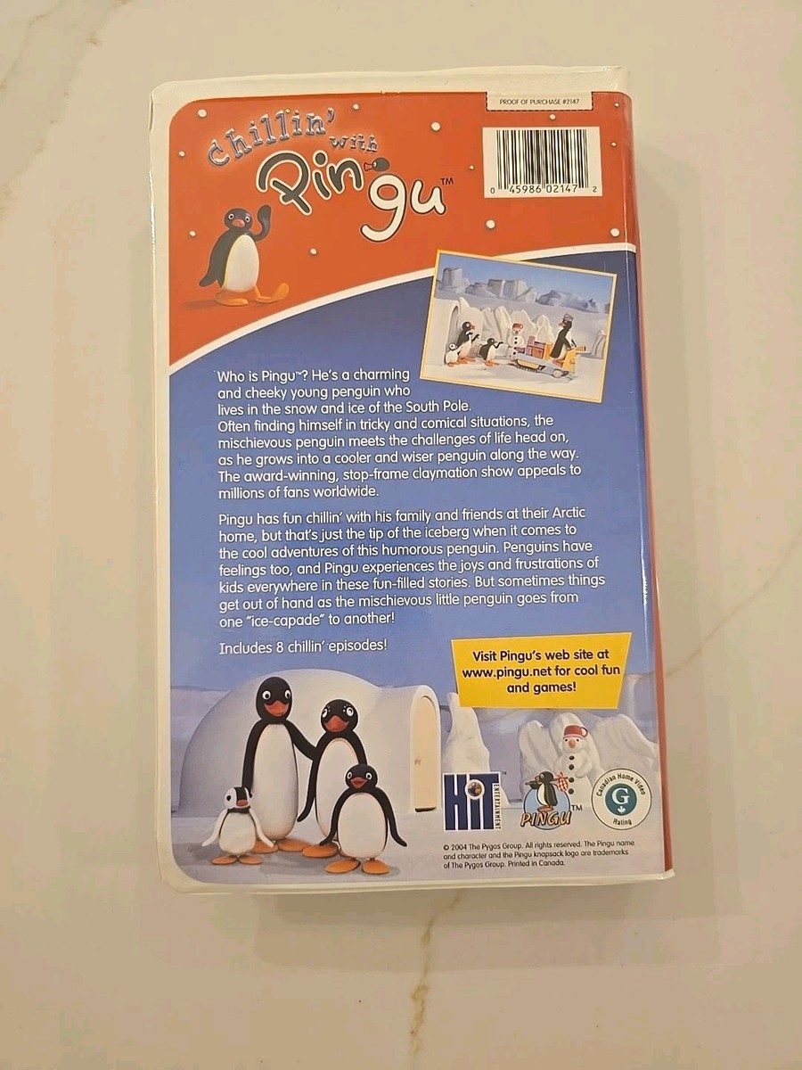 Chillin With Pingu (VHS, 2004) HiT White Clamshell - RARE
