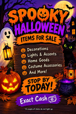 Assorted Halloween Decoration Lot Masks Skeleton Hands Spiders Door Cover Banner