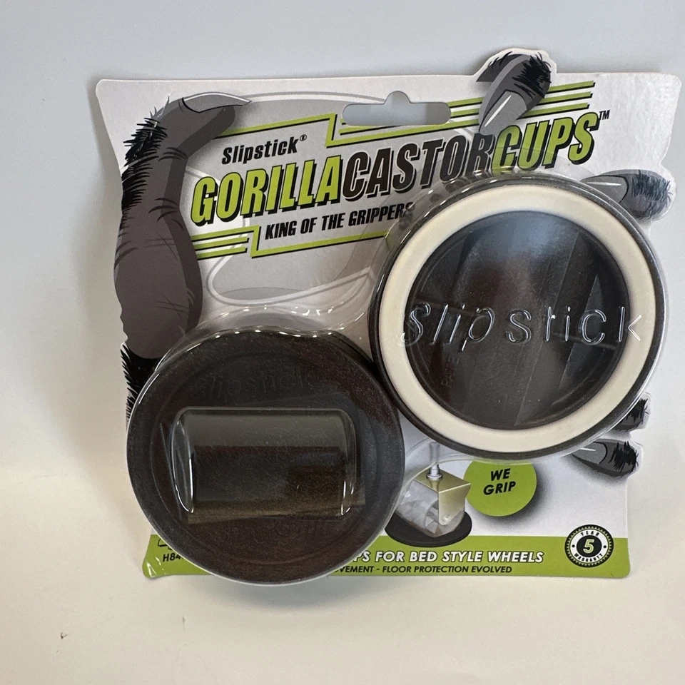 24 tazas de ricino grandes Gorilla para ruedas estilo cama H845 por Slipstick 6 paquetes de 4 Foto 2 de 4