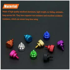 Anodized Aluminum Thumb Screws Set - 50 Pieces, 10 Colors