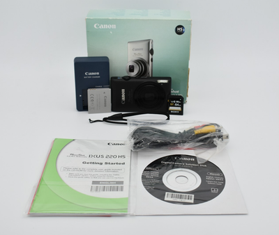 #ad #ad Canon PowerShot ELPH 300 HS Black Digital Camera 12.1MP 5x Zoom Bundle TESTED ✅ $319.99