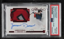 2022 Flawless Rookie Horizontal Ruby 18/20 Jarren Duran PSA 8 Patch Auto b4d