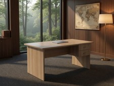 Moderner B&uuml;rotisch Schreibtisch Holzoptik Mit Schubladen