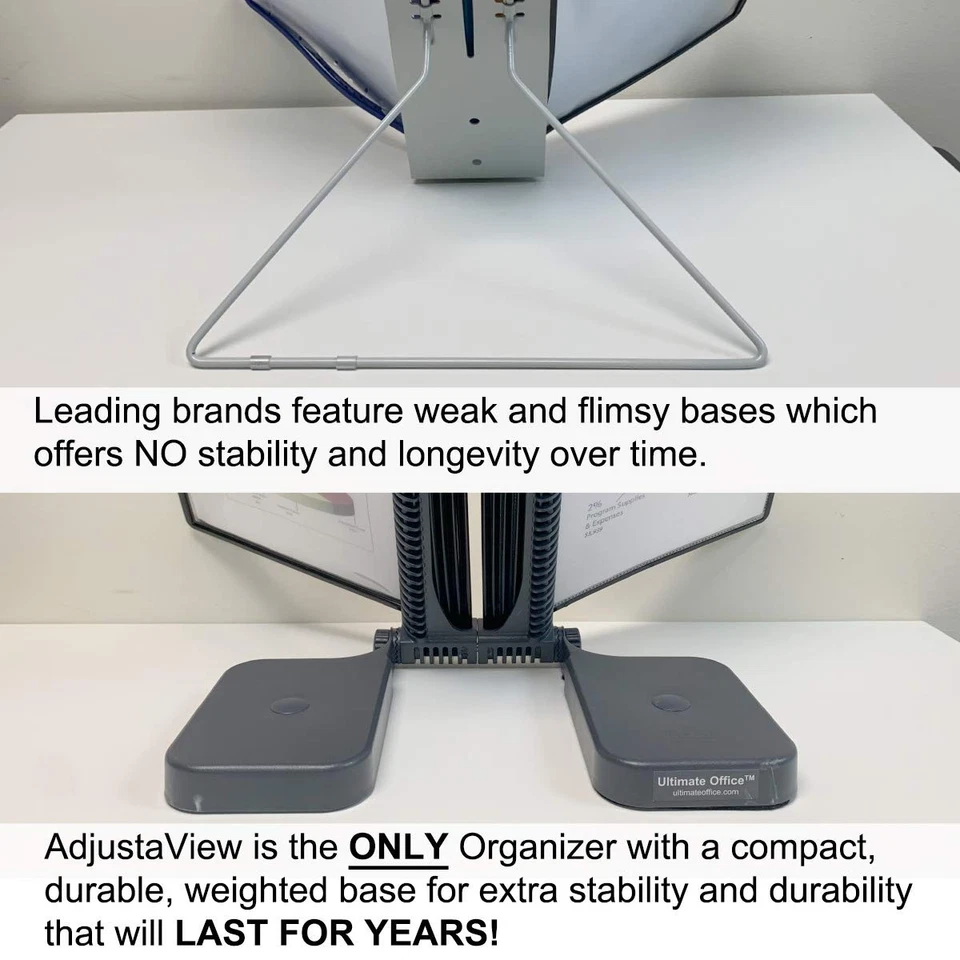 AdjustaView 20-Pocket Desk Reference Organizer with Easy-Load Pockets and Com... - Image 4 of 4