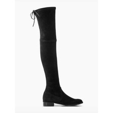 $950 Stuart Weitzman NEW Lowland Black Suede ...