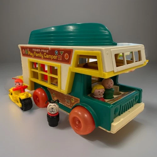 Vintage 1973 Fisher Price Little People Play Family Camper #994 Complete Set
