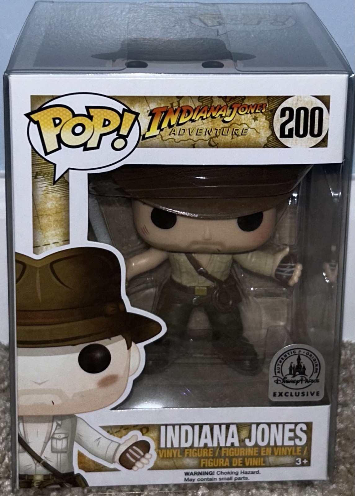Funko Pop! Indiana Jones Adventure #200 Indiana Jones exclusivo de los parques de Disney NUEVO