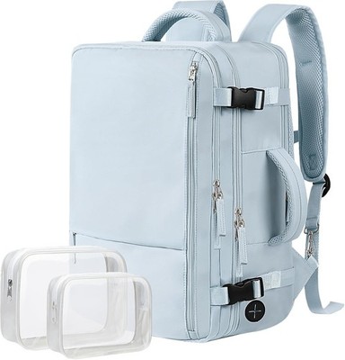 35L Large Travel Backpack for Women 17 inch Laptop Carry-On with USB Port