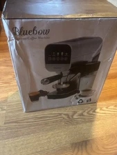 Bluebow Espresso Coffee Machine 20 Bar Cappuccino & Latte with Auto Milk Frother