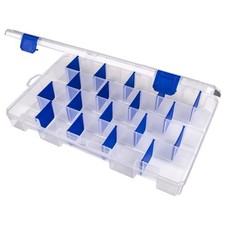 Large Plastic Utility Tackle Box with Anti-Corrosion Protection for Fishing Gear