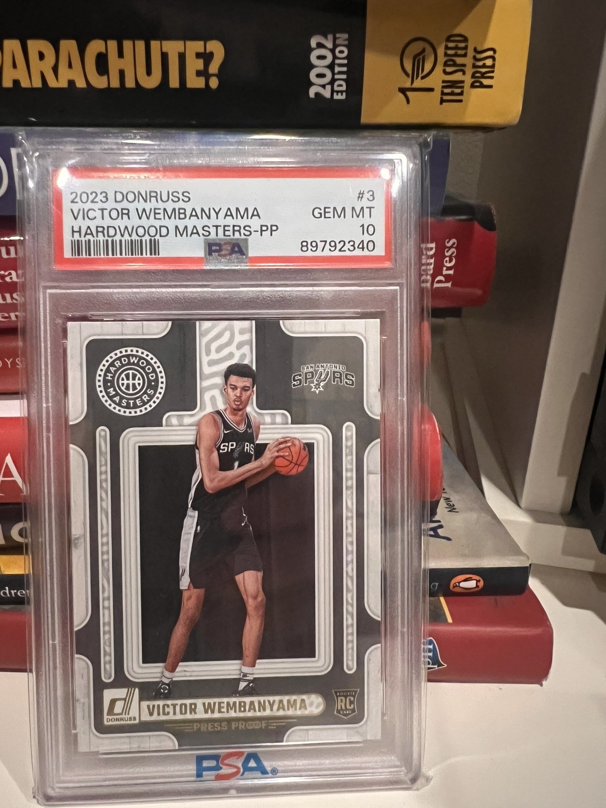PSA 10 Victor Wembanyama 2023 Panini Donruss Hardwood Masters Press Proof  view 2