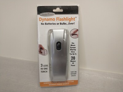 Handy Trends Dynamo Crank Wind-Up Flashlight - Needs No Batteries / Bulbs #00419