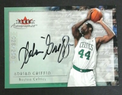 2000 FLEER AUTOGRAPHICS ADRIAN GRIFFIN AUTO 28/250