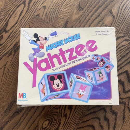 Disney Mickey Mouse Yahtzee by Milton Bradley 1988 Preowned Missing 1 Token [FS] - Picture 1 of 6