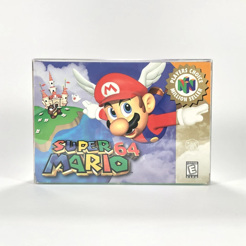 25 N64 Clear Plastic Box Protector Sleeve Case for Complete CIB Games - Image 4 of 4