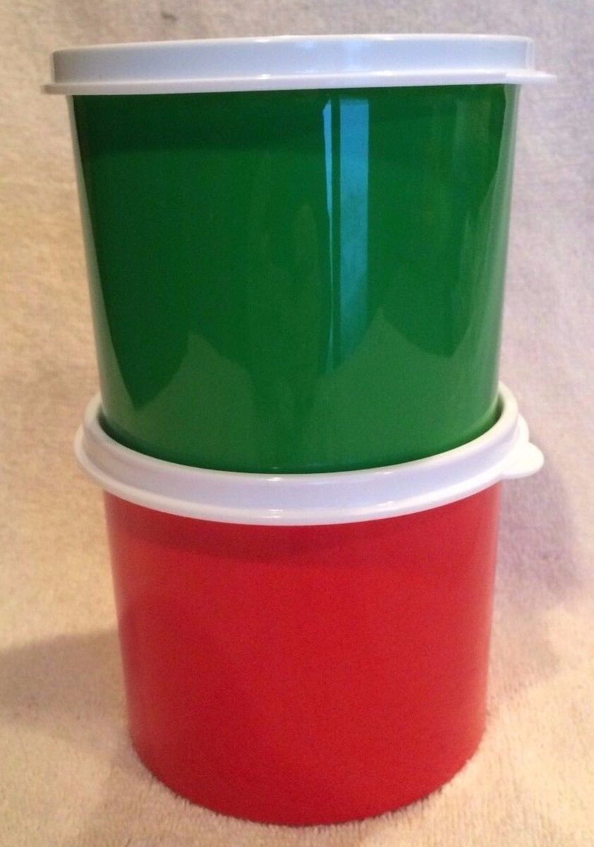 Tupperware Small Canister Gift 2箱セット　新品 Tupperware Mini Canisters 2 Cups each Storage Gift Containers Set