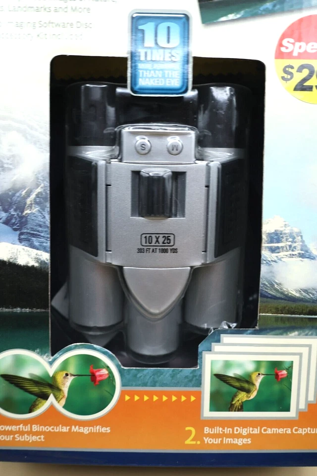 NEW Vivitar Digital Binocular Camera 10x25 Model 1611211 Open Box - Image 4 of 4