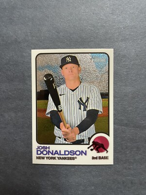 2022 TOPPS HERITAGE HIGH #708 JOSH DONALDSON *CHROME #162/999*  YANKEES