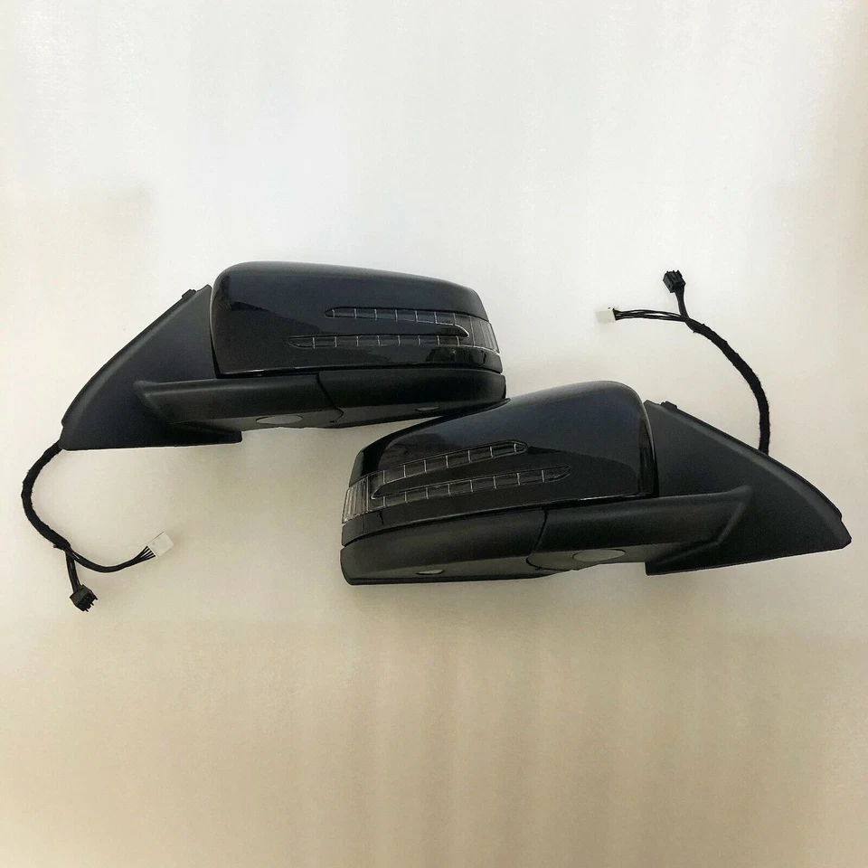 Par de espelhos retrovisores de carro serve para Mercedes Benz GLA X156 GLA200 GLA250 preto - Imagem 4 de 4