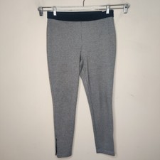 Talbots Pull On Skinny Pants Size 10 Mini Houndstooth Stretch Knit Ankle Zippers