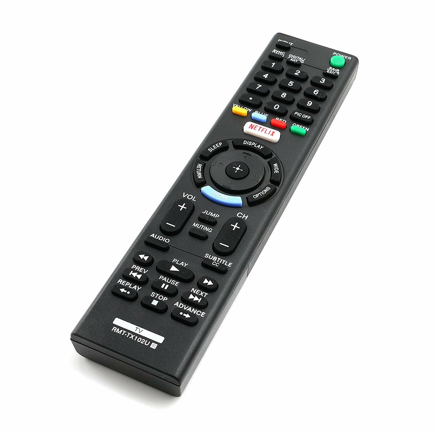 New RMTTX102U Replaced Remote for Sony TV KDL48W650D KDL32W600D KDL