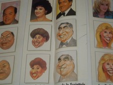 FIGURINE-CARICATURE TELEVISIVE ALBUM ARTIGIANALE 36 FIGURINE-PAG.6-CM.15 X 21