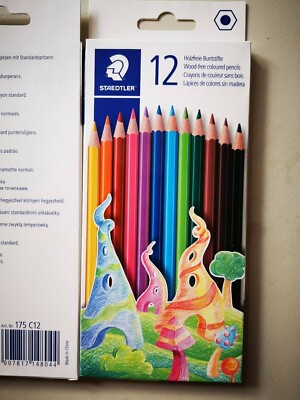 Staedtler Holzfreie Buntstifte 12er hexagonal sechseckige Stifte Farbstifte 